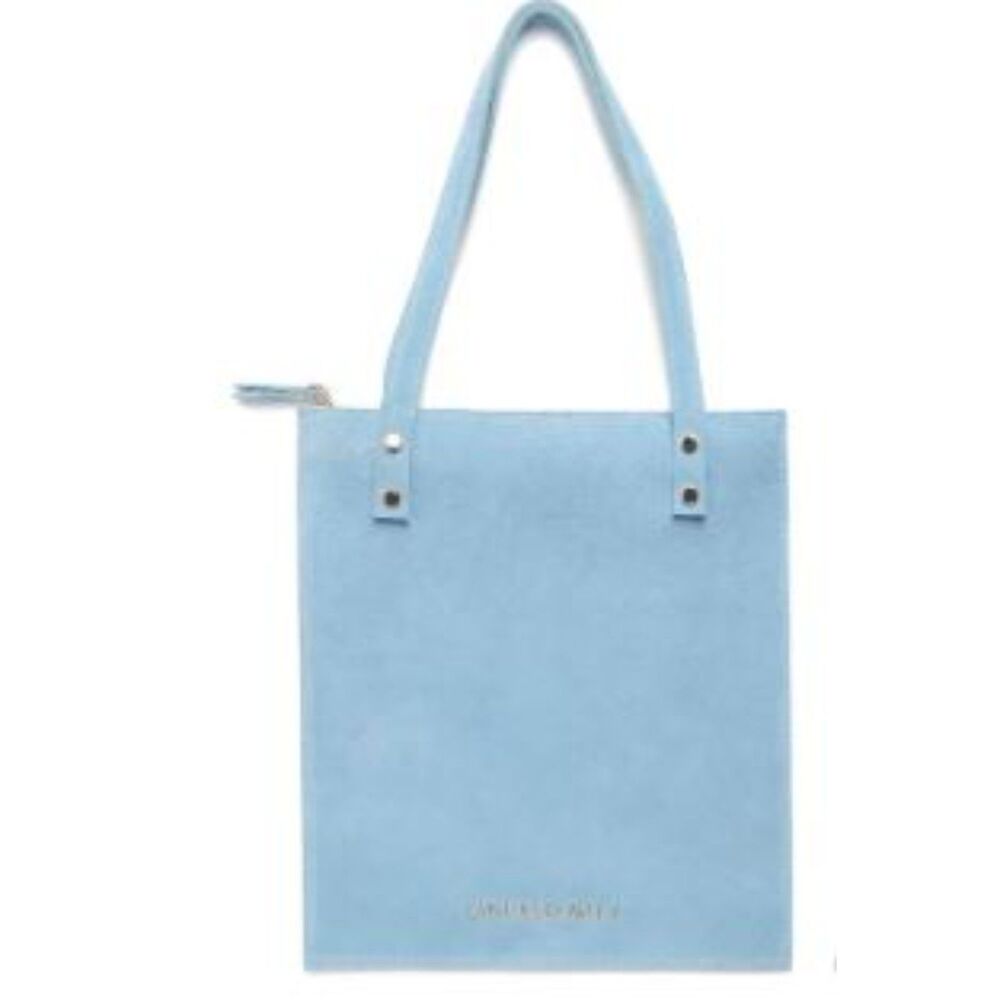 Cynthia Rowley Women's Sleek Suede Tote Bag NWT 198 Light Blue